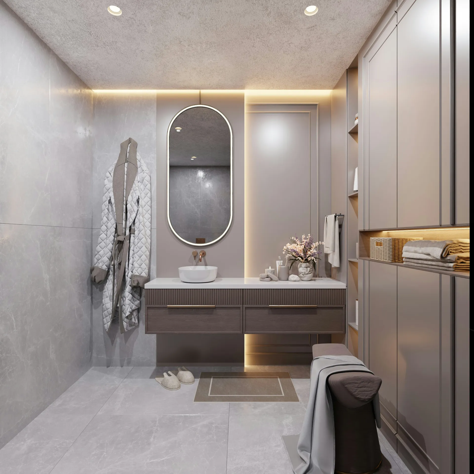 Custom bathroom remodel by Oak and Stone — Raleigh, NC